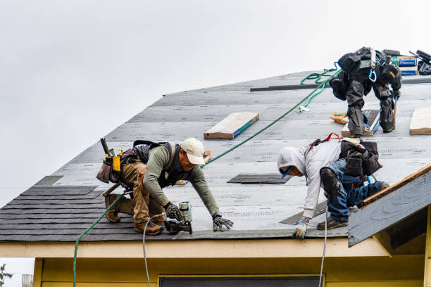 Professional Gutter Installation technician working in Wakarusa, KS